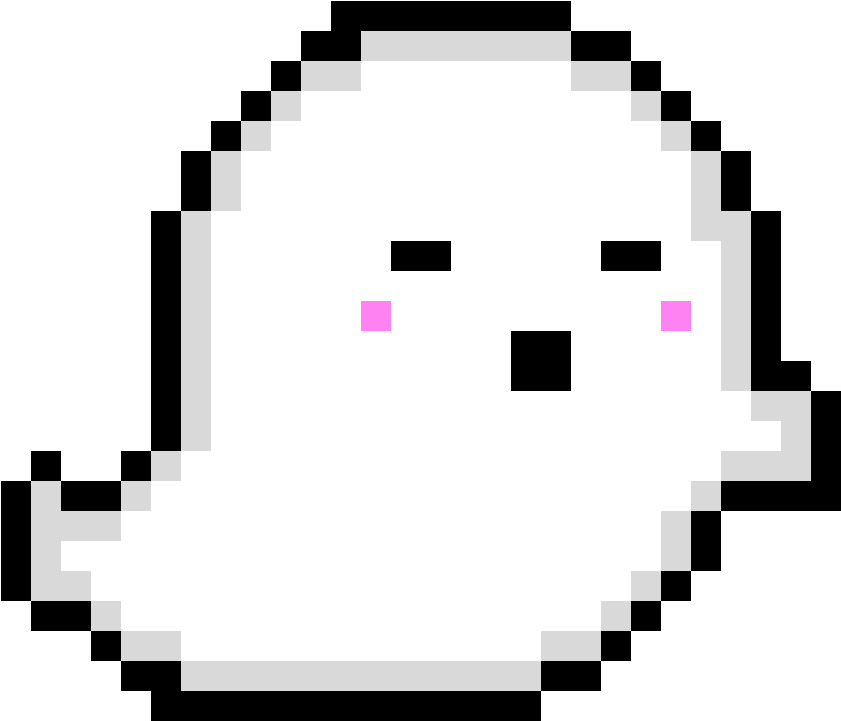 Ghost pixel art